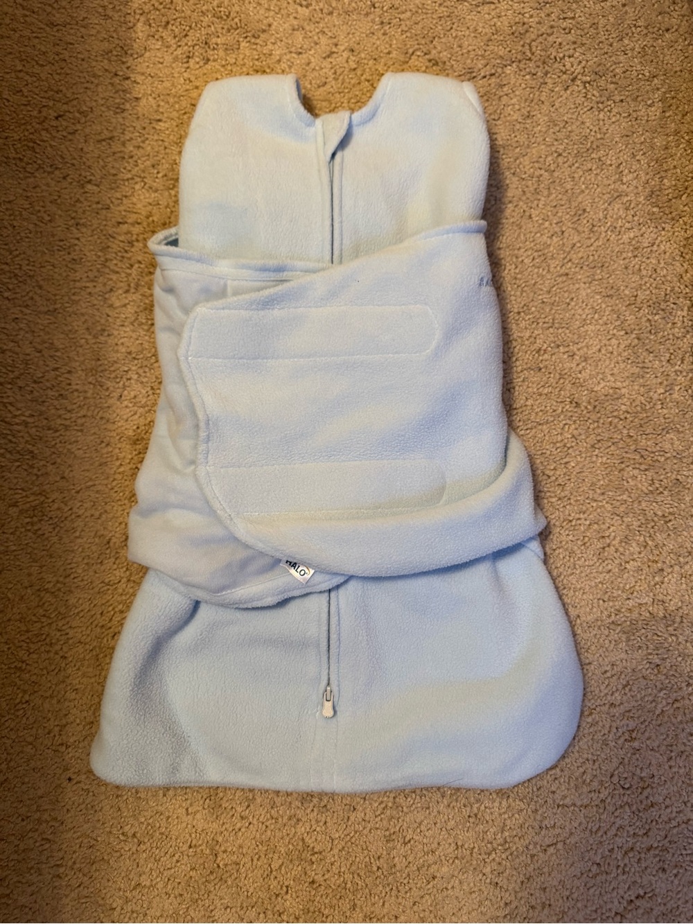 Light Blue Halo Swaddle Sleep Sack